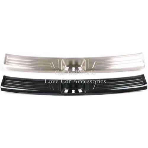 For Hyundai ix35 2010-2014 2015 Rear Door Sill Plate Guard Cover Bumper Protector Tailgate Trims Stainless Steel Car Accessories