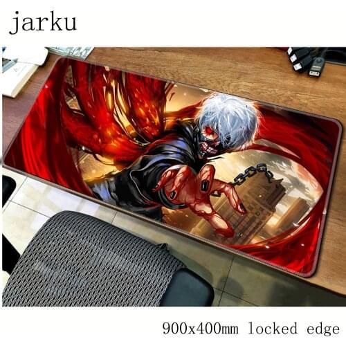 Tokyo Ghoul mousepad gamer 900x400X3MM gaming mouse pad large thick notebook pc accessories laptop padmouse ergonomic mat