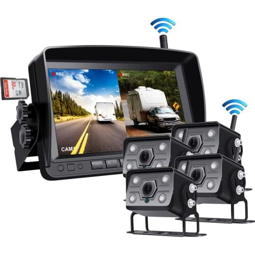 AHD RV monitors are selling well in foreign trade, wireless 7-inch high-definition car monitors, truck reversing images in HD