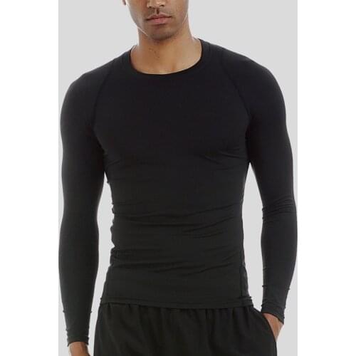 Mens Cool Dry Fit Long Sleeve Compression Shirts, Active Sports Base Layer T-Shirt, Athletic Workout ,Water Sports Rash Guard