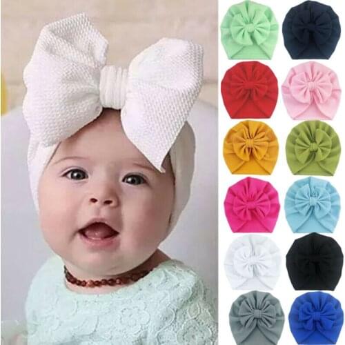 Soft Newborn Toddler Kids Baby Boy Girl Turban Silk Beanie Hat Winter Warm Cap