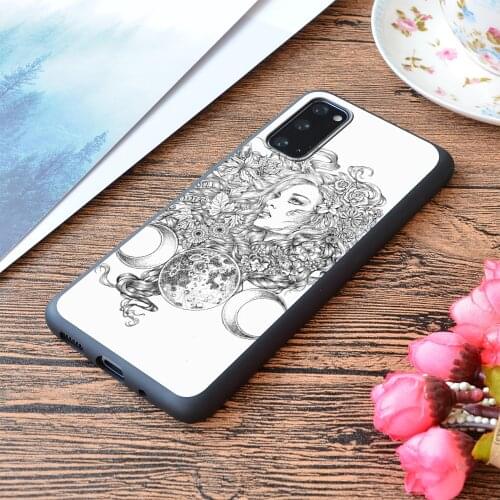 For Samsung Galaxy The Goddess Seasons Print Soft Matt Phone Case