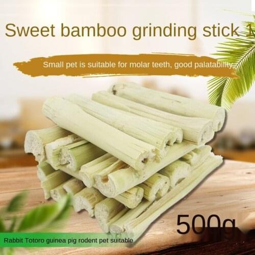 Natural Small Pet Sweet Bamboo Molar Chew Toy For Hamster Rabbit Chinchilla Guinea Pig Squirrel Chew Bamboo Stick Cleaning Teeth