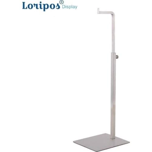 New Stainless Steel Handbag Display Rack Adjustable Height Countertop Table Floor Bag Display Stand Cap Wig Bag Display Rack