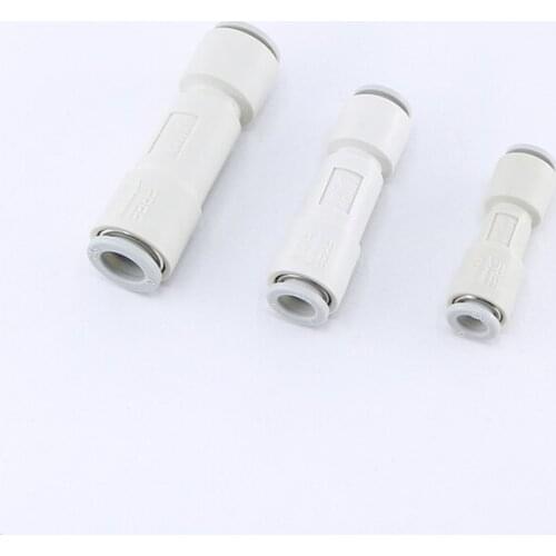 SMC type white pneumatic connector straight pipe AKH04 / 06/08/10 take over check valve pneumatic components on both sides