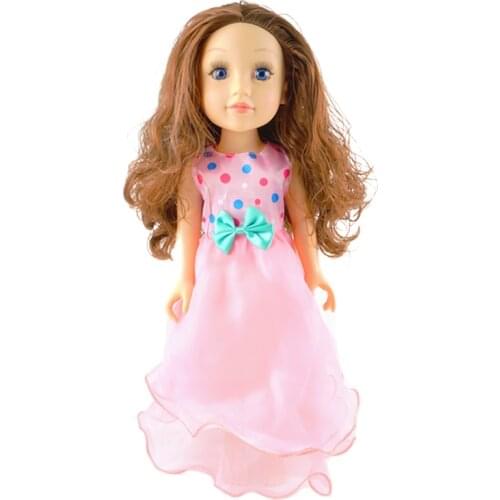 Fit 18 Inches New Born Baby Doll Clothes Accessories Pink Princess Dress Handmade dress Suit For Baby Birthday Gifts