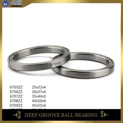 AXK 6705ZZ 6706ZZ 6707ZZ 6708ZZ 6709ZZ 6710ZZ Bearing 25*32*4 mm ( 10 PCS ) ABEC-1 Slim Thin Section 61705ZZ Ball Bearings c