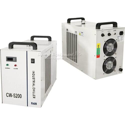 Industrial Water chiller CW5200AH Industrial Water Chiller for CO2 Laser Engraving Cutting Machine Cooling 130W 150w Laser Tube