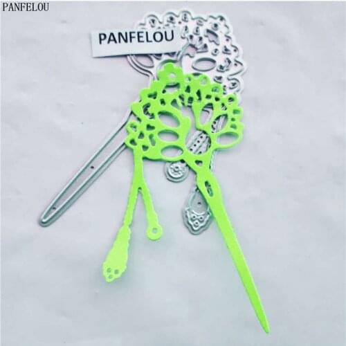 PANFELOU The More hair lady paper die cutting dies metal craft Scrapbooking/DIY Easter wedding Embossing mould cards