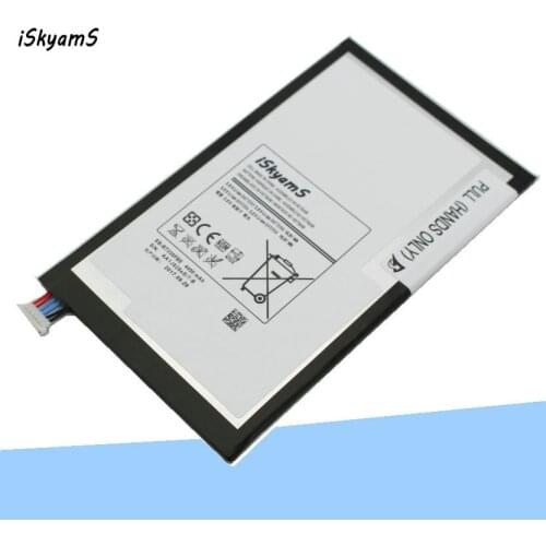 ISkyamS 1x 4450mAh EB-BT330FBE Replacement Battery For Samsung Galaxy Tab 4 8.0 T330 T331 T331C T335 SM-T330 SM-T331 SM-T335