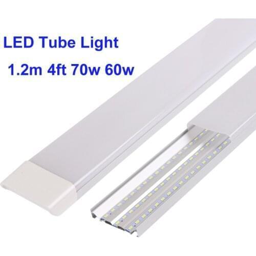 Led Fluorescent Light 120cm 1200mm 4ft 54W 4ft 3ft Led Tube Flat Batten Light Super Brightness 3 Linear led Light