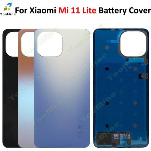 Back For Xiaomi Mi 11 Lite Battery Cover Housing Door Cover Case For Xiaomi 11 lite M2101K9AG Back housing