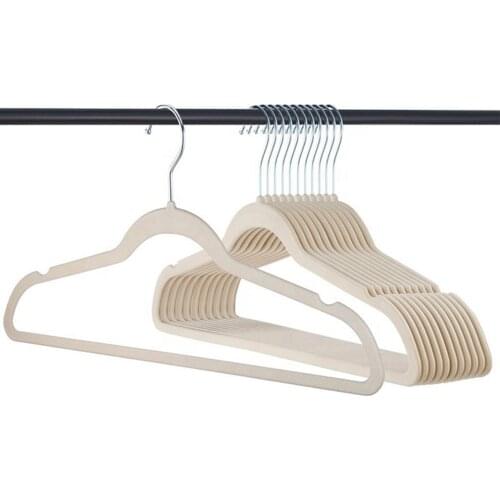 1Pc Non-Slip Velvet Hangers Suit Hanger Ultra Thin Space Saving 360 Degree Swivel Hook Strong And Durable Clothes Hanger