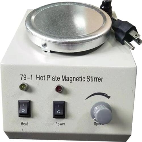 110/220V Heating Magnetic Stirrer 79-1 Lab Heating Dual Control Mixer For Stirring 250W Hot Plate Magnetic Stirrer Mixer 2200rpm