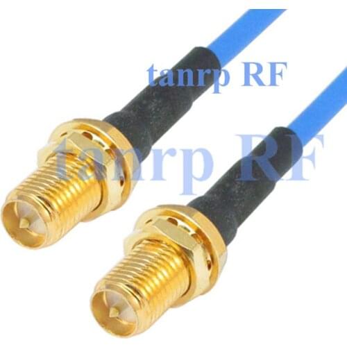 15CM coaxial Sexi Flexible blue jacket jumper extension cable RG405 6in RP SMA female to RP SMA female jack RF 3G 4G router WIFI