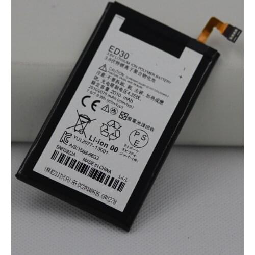 2pcs/lot ISUNOO Phone Battery ED30 For Motorola Moto G G2 XT1028 XT1032 XT1033 Internal Replacement Lithium Batteries 2010mah