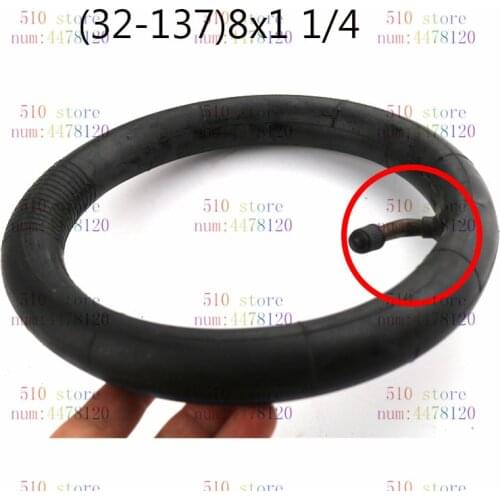 32-137)8X1 1/4 Scooter Inner Tube 1pc 8 Inch tire With Bent Valve Suits A-Folding Bike Electric / Gas Scooter Tube