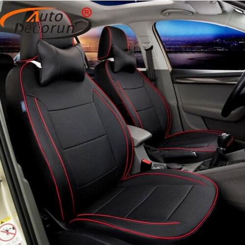 AutoDecorun personal tailor cover car seat for Acura rl accessories seat covers set PU leather car seat support cushion headrest