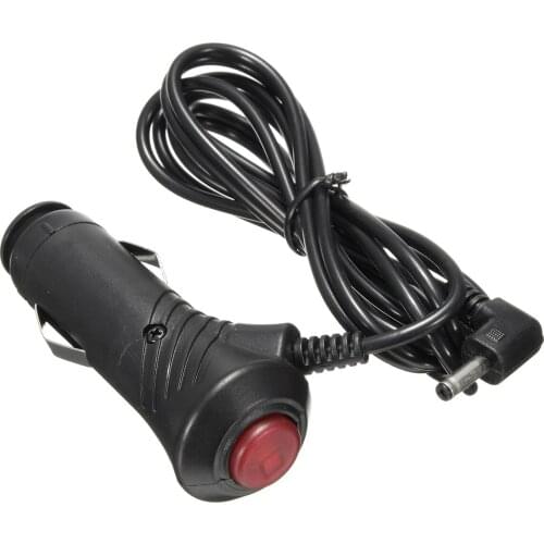 Car Adapter Charger Cigarette Lighter Power Plug cord GPS Cable w/ switch 12V For Car GPS Navigation DVR camera
