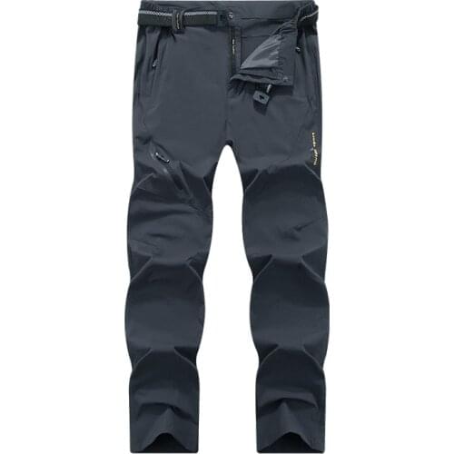 Outdoor Sport Camping Fishing Climbing Trekking Male Trousers Mens Summer Quick Dry Hiking Pants 8Xl Elastic