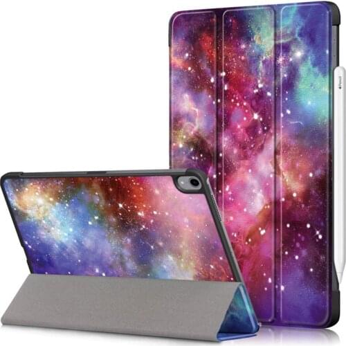 Coque for IPad Air 4 10.9 Case Tri-Fold PU Leather Cover for IPad 10.9 Cover with Stand Function Beautiful Print Colorful Fundas
