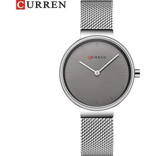 CURREN New Women Watch Fashion Dress Ladies Watches Stainless Steel Quartz Wristwatch Hot Sale Saat Clock relogios feminino