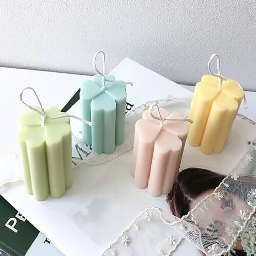 Candle Mold 3d Four Leaf Clover Diy Gypsum Plaster Crafts Mould Candle Mold Candle Soap Mould Craft Resin Molds Decorating Tool