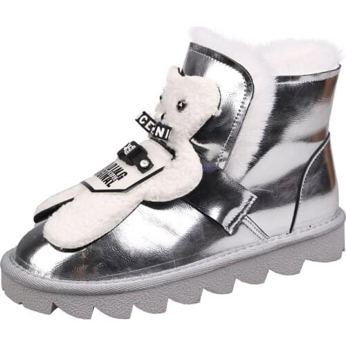 LLOGAI New fashion and personality in the tube snow boots simple atmosphere 2021