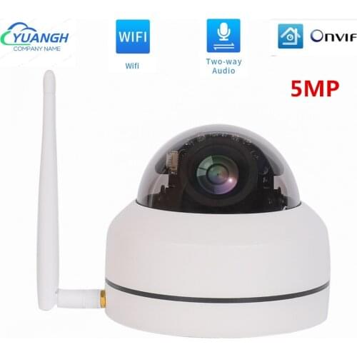 Mini PTZ WIFI Camera 5MP Two Ways Audio ONVIF Camhi APP 2.8-12mm Lens Waterproof Outdoor Full HD IP Camera Wireless