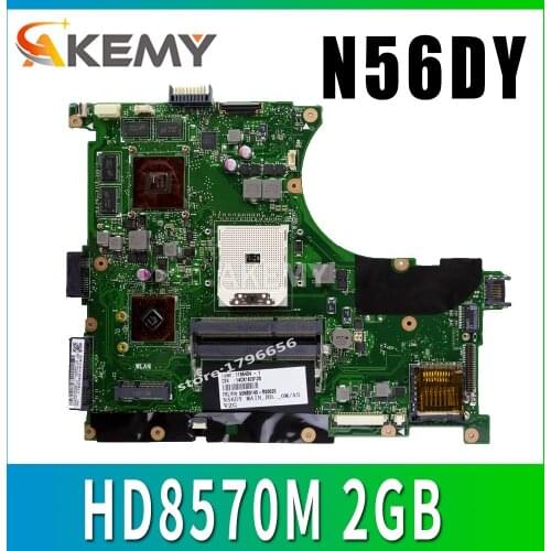 N56DY Laptop motherboard For ASUS N56D N56DP N56DY R501DY N56DYA 60-NQOMB1002-C03 mainboard HD 8570M HD8570M 2GB Graphic