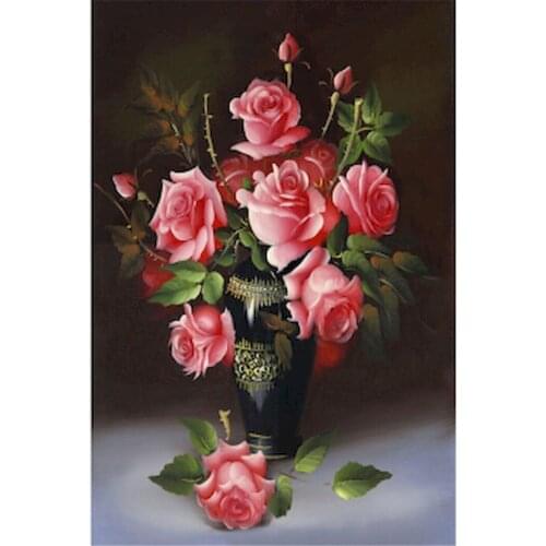 Flower And Woman Pre-Printed 11CT Cross-Stitch DIY Embroidery Set DMC Threads Hobby Handmade Craft Handicraft Sales Home Magic