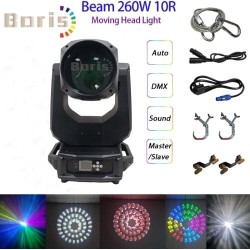 No Tax Lyre Beam 260w Sharpy Beam 10r Moving Head Light Stage Wash Moving Head Spot Lights Disco Party Club lighting DMX Lights