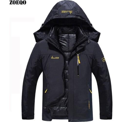 ZOEQO new brand Winter Jacket Men Warm Thick parka male Windproof Hood casual Men Jacket and coat Size L-6XL
