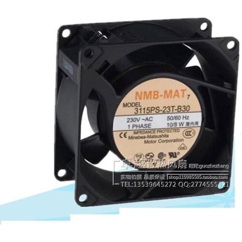 New original 3115PS-23T-B30 230V 8 / 10W 8038 aluminum frame axial fan