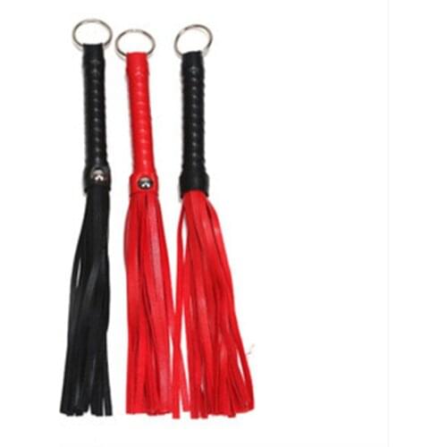 New Sexy Bondage Flogger Flirting Leather Chastity Whip For Couples Slap Spanking Exotic Accessories With Tassel Free Shipping
