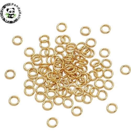 Pandahall 100 pcs 304 Stainless Steel Close but Unsoldered Jump Rings for Jewelry Findings DIY Necklace Bracelet Making 5x0.8mm about 3.4mm inner diameter