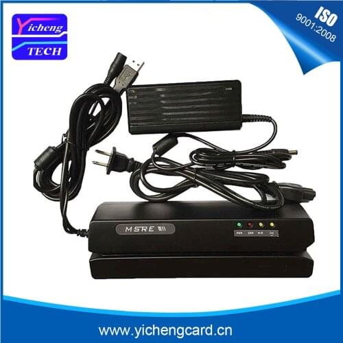 Magnetic card reader USB interface Magnetic stripe writer full of 3 tracks Hico Loco magstripe encoder manual swipe