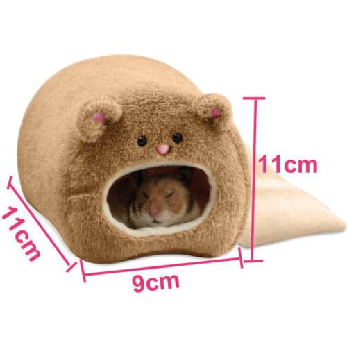 Warm Bed Rat Hammock Squirrel Winter Pet Toy Hamster Cage House Hanging Nest+Mat