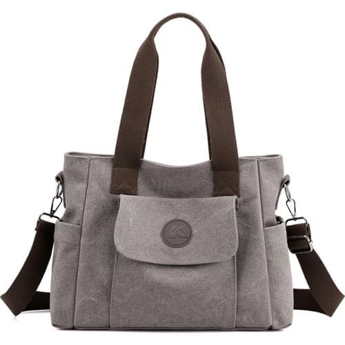 All Match Women Canvs Handbags New Vintage Female Shoulder Bags Book