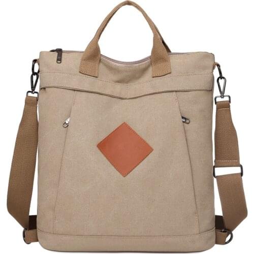 Women Canvas Crossbody Tote Handbag Travel Shoulder Bag Fashion Female Casual Top-handle Shopper Bag fashion pouch