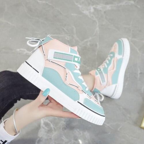 High Top Womens Autumn New Sports Student Lolita Board Sneakers Anime Sweet Girls Cosplay Fashion Kawaii School Girl Loli Flats