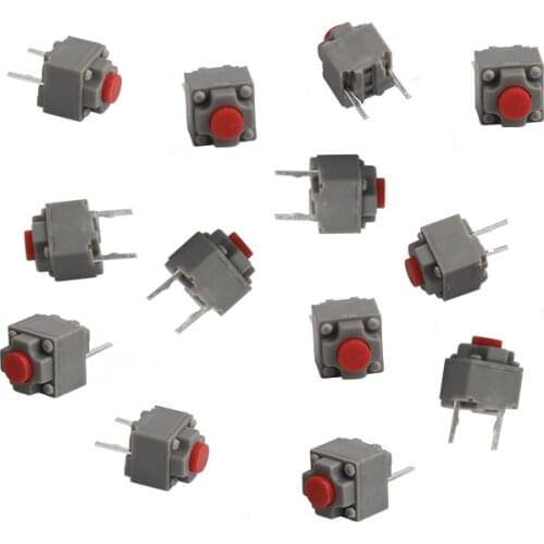 10/20Pcs Waterproof Mute Button 6*6*7.3 Silent Switch Wireless Mouse Wired Mouse Button Micro Switch