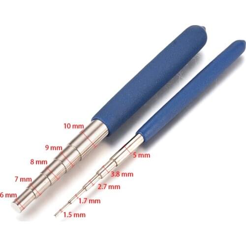 2pcs/set Iron Wire Winding Rods Wire Wrapping Tool Blue With 10 Size Loops For DIY Jewelry Making