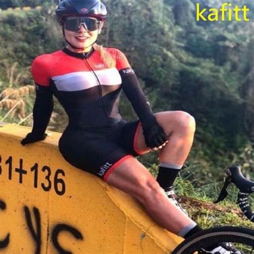 2021 Kafitt Long Sleeves Sports Cycling Wear Suit Cycling Wear Womens Cycling Jersey Professional Team Mountain Bike Wear Women