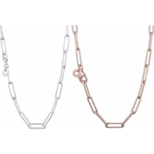 BaoFu 100% 925 Sterling Silver Necklace Charm Long Personality Series Necklace Ladies Party Gift High-end Jewelry