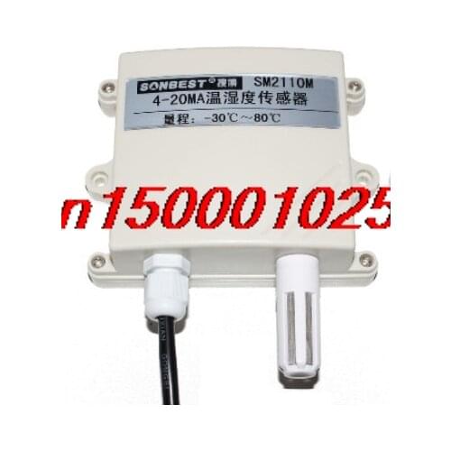 FREE SHIPPING SM2110M Protective 4-20mA Temperature and humidity sensor transmitter built-in SHT10