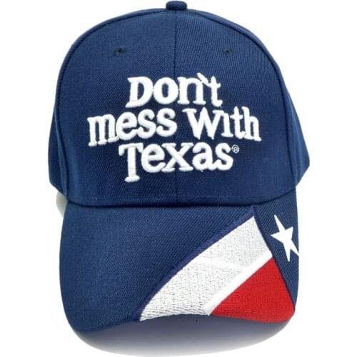 Summer Unisex Baseball Cap Sun Hats Don't Mess With Texas Letters Embroidery Hats Outdoor Men Women Snapback Hat