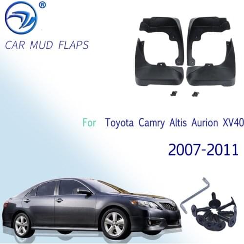 For Toyota Camry Altis Aurion XV40 2007-2011 Car Mud Flaps Fender Flares Mudguards Mudflaps Splash Guards