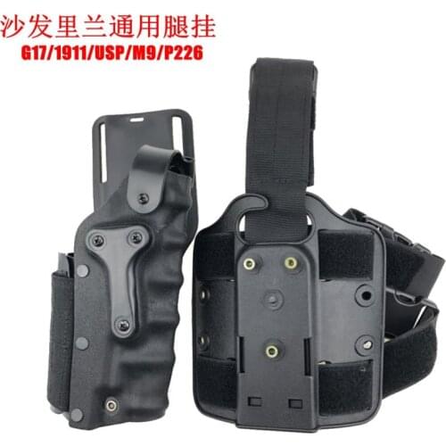 G17/1911/USP/M9/P226 and X300 lamps Sofa Universal Left and Right Pistol Holster Black and Khaki Ribbon Lights