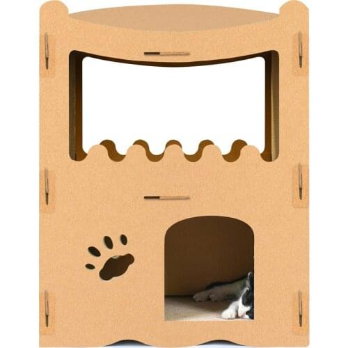 Pet cat scratch board, house house, board big corrugated paper, climbing frame villa claw